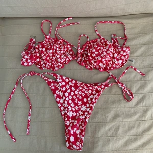 RÖD BIKINI - Säljer min bikini från Shein, använd ett fåtal gånger o därför i ett bra skick. 
