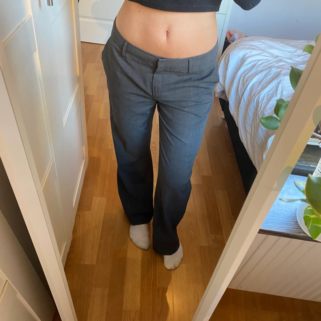 Lågmidjade kostymbyxor  - 90