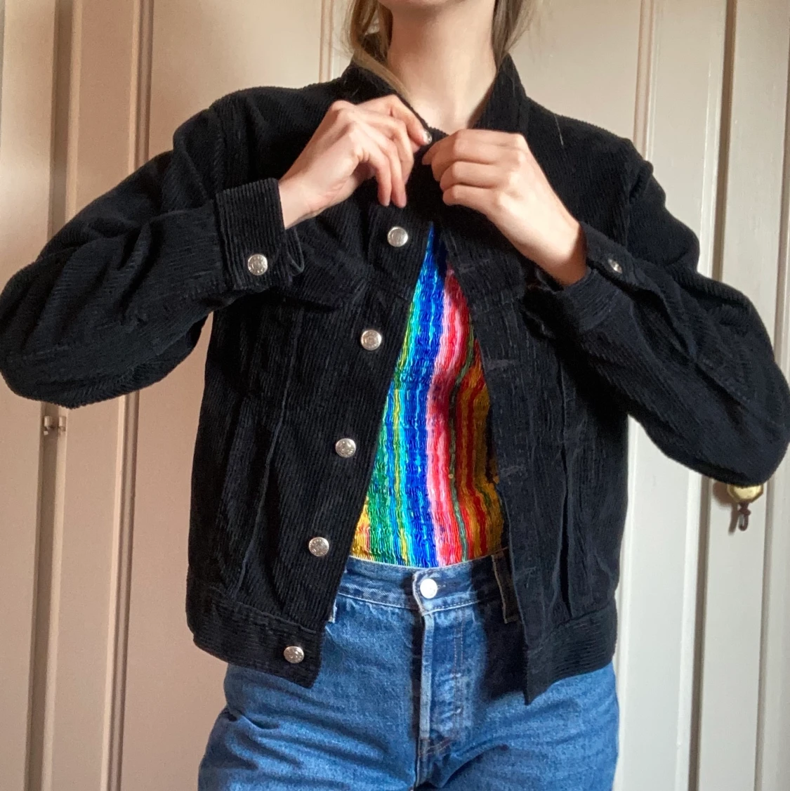 Svart manchesterjacka - 90