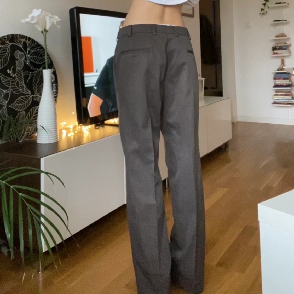 Bruna kostymbyxor - 90