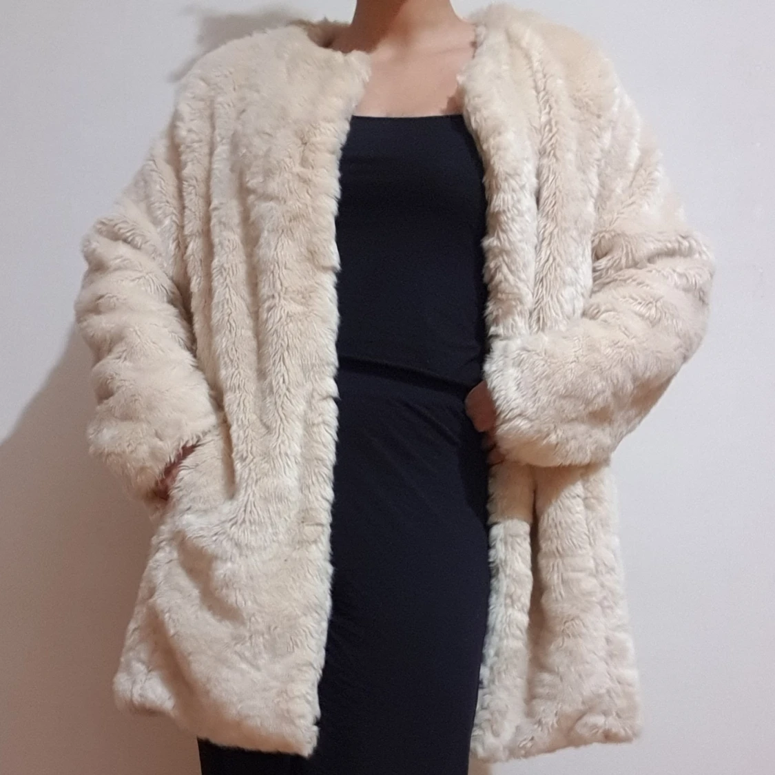 Lindex fluffy coat size L