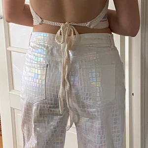 Coola jeans - Glansiga jeans, aldrig använda💞✨💛