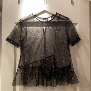 Mesh topp - Väldigt festlig och fin mesh topp från H&M. Gott skick. Storlek 34 men passar även 36 och 38 (som jag normalt har) då den är ganska stor i passformen