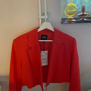 Kort kavaj ifrån zara - En helt oanvänd kavaj ifrån zara, köpt kanske nyss! Oklart om den finns kvar i butiken. Prislappen är kvar och som sagt oanvänd! 399 originalpris. 299 och frakten ingår