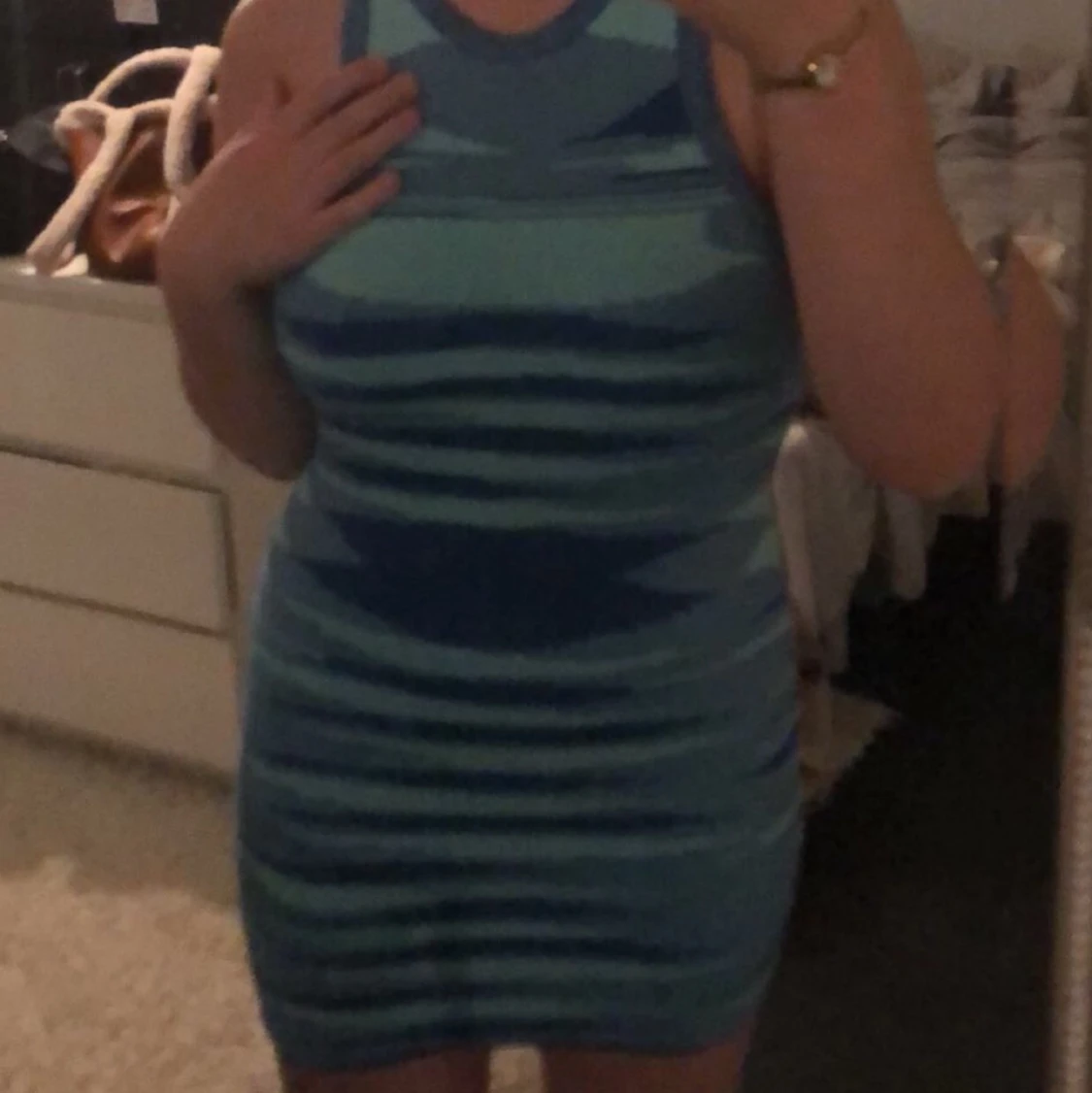 Jättefin Blå klänning - 91