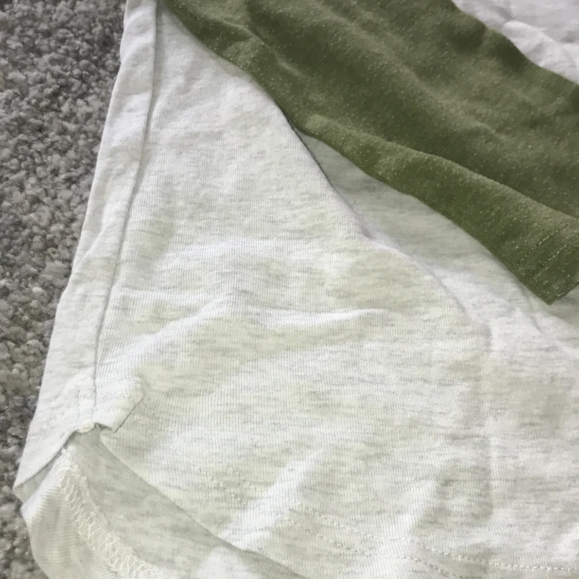 Olivgrön/grå baseballtröja - 90