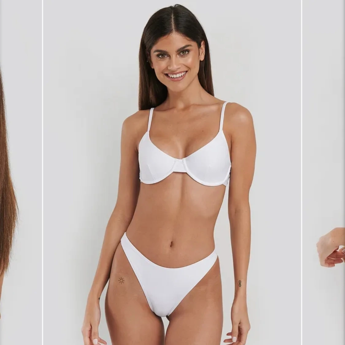 Vit bikini från Na-kd i strl M o 75A