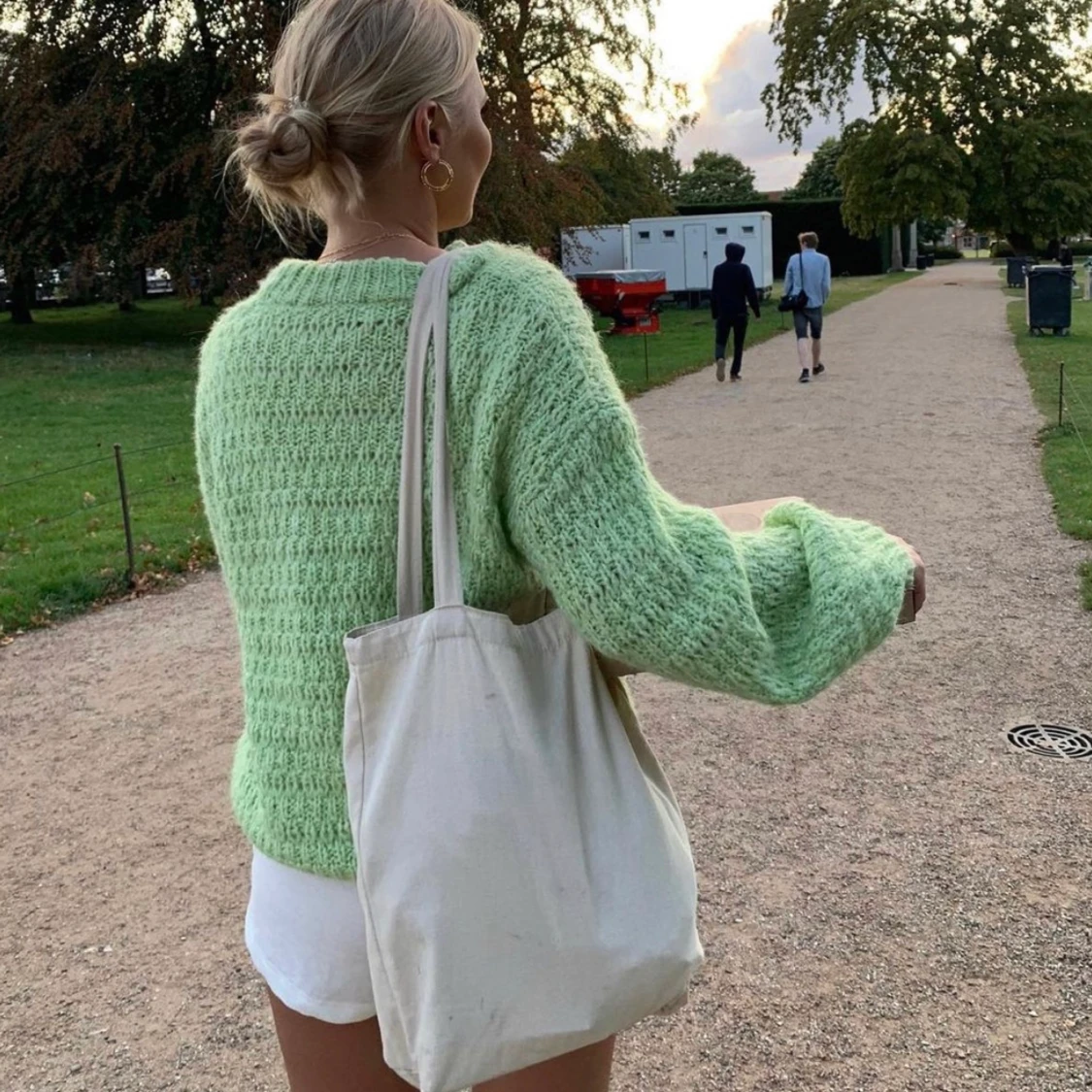 Grön stickad tröja Envii