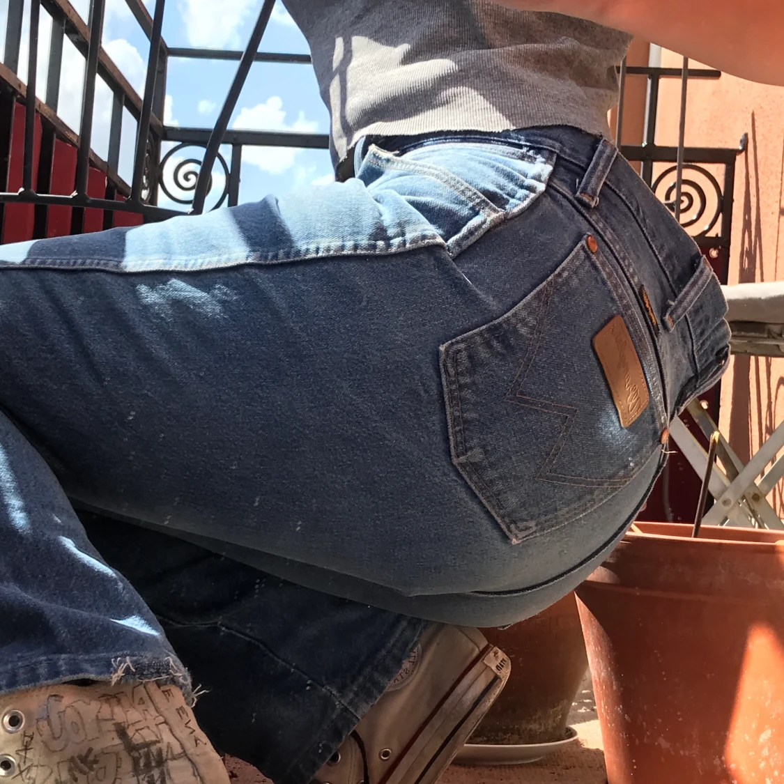 wrangler jeans ljusblå - 91