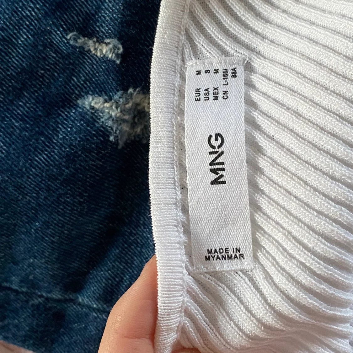 vit ribbad one shoulder top - 91