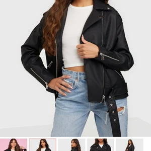 Skinnjacka  - Skitsnygg oversized skinnjacka, säljer den då den inte passade mig. Aldrig använd endast testad 