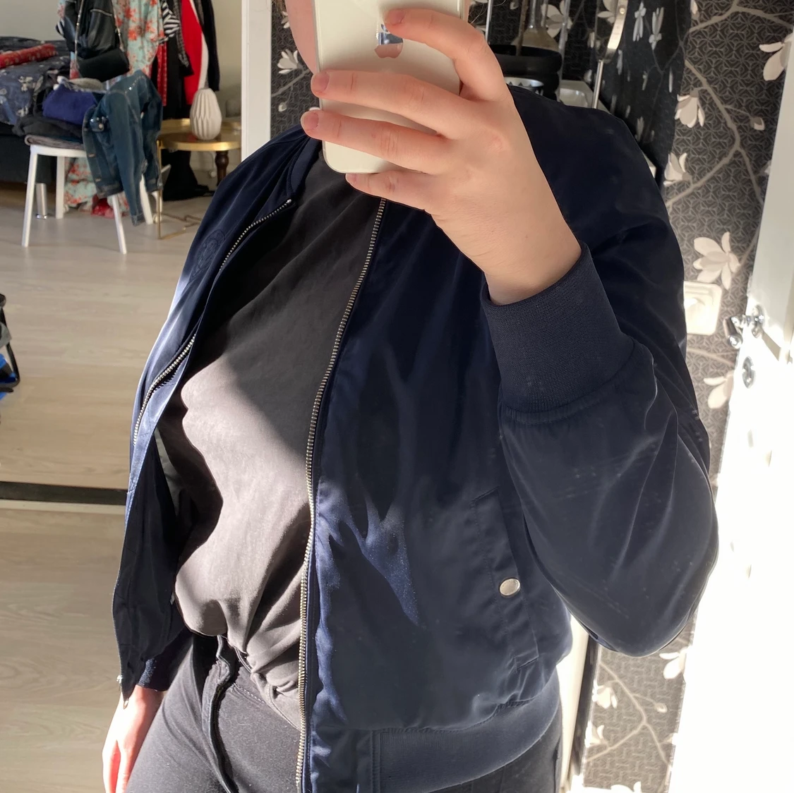 Morris bomberjacka, storlek M. Blå - 90