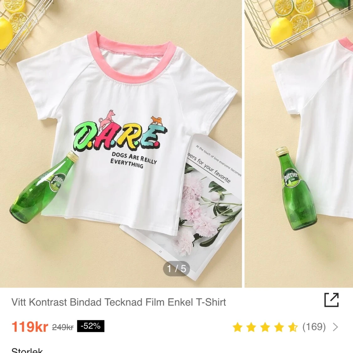 T-shirt med tryck - 90