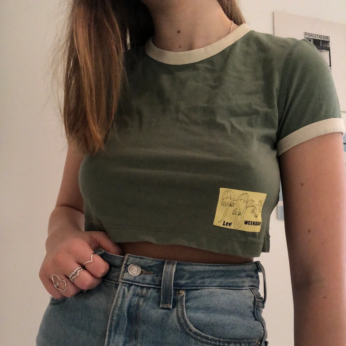 Grön t-shirt i strl XS