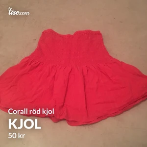 Kjol - Corall röd kjol