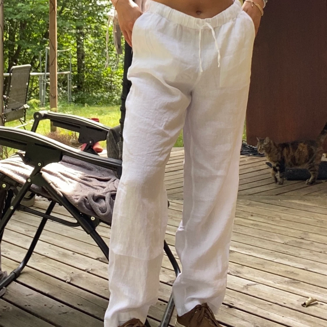 Vita linnebyxor! - 90