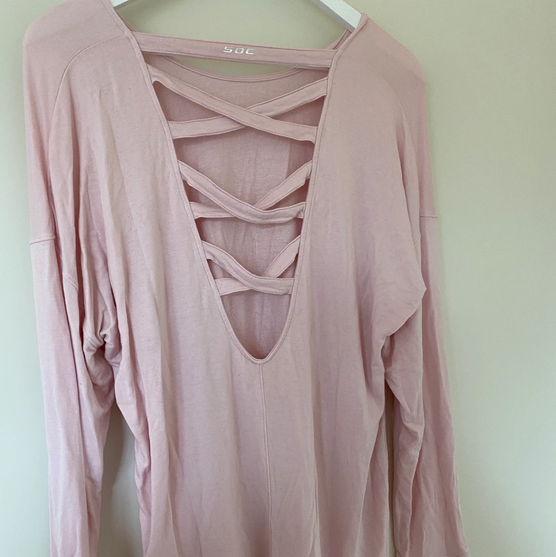 Baby rosa långärmad tröja  - 91