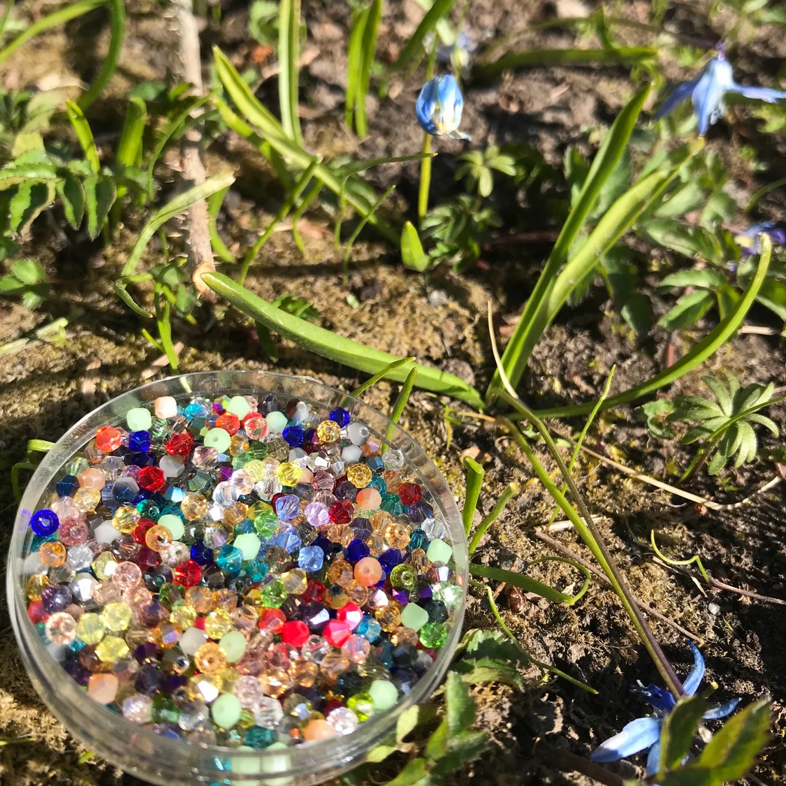 Guld/silver Ring med Kristall  - 91