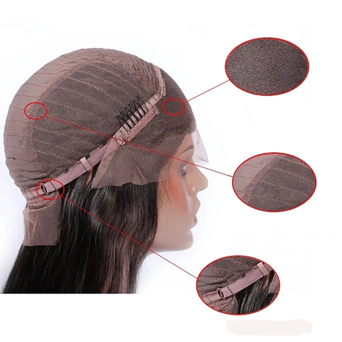 100% människohår i 50.5 cm  - 91