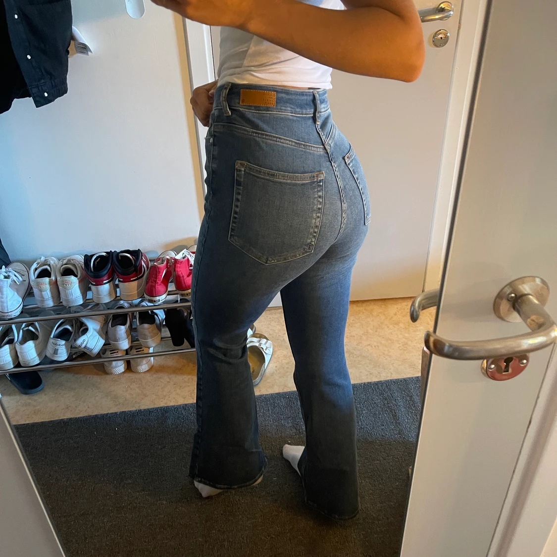 Blå Bootcut jeans  - 90