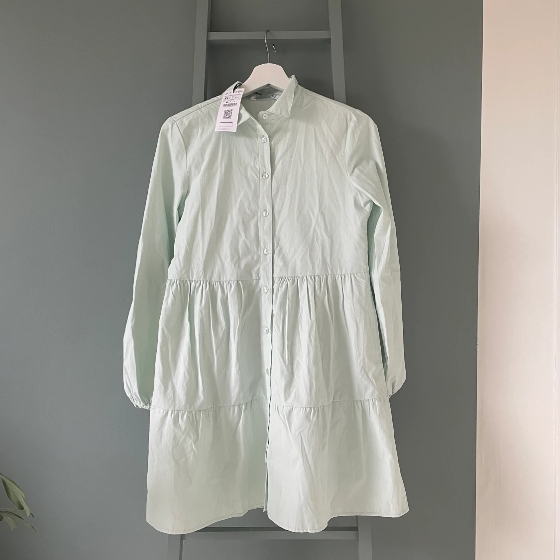 ”Turkos” skjortklänning, Stradivarius  - 90