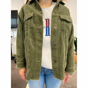 Zara denim jacket - Khaki green denim jacket from Zara. Size XS
