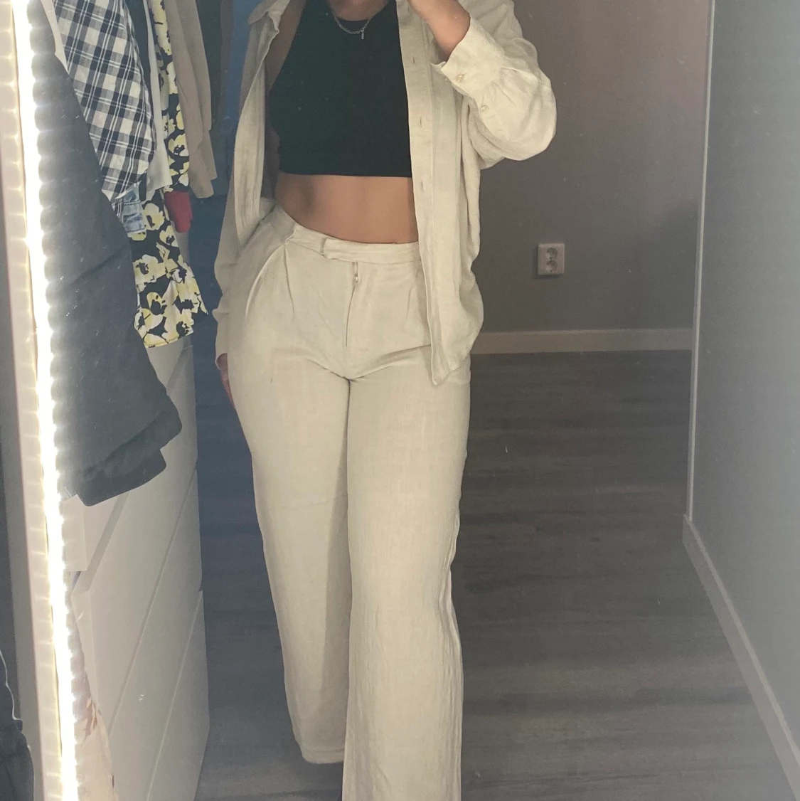 Linne byxor 