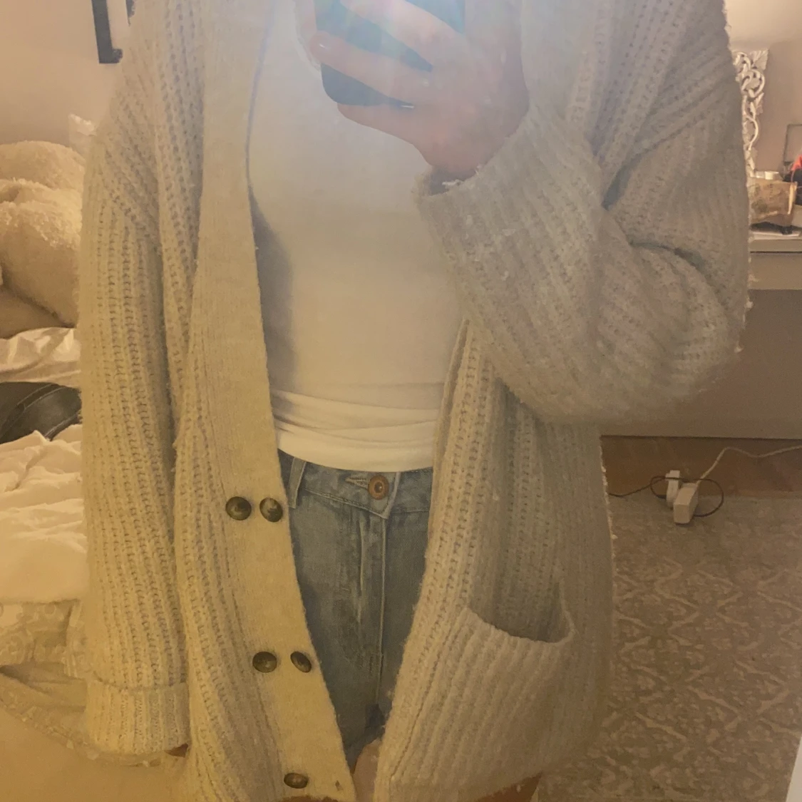 Stickad kofta 💕 - 90