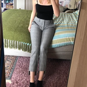 Kostymbyxor - Rutiga kostymbyxor med lite stretch.