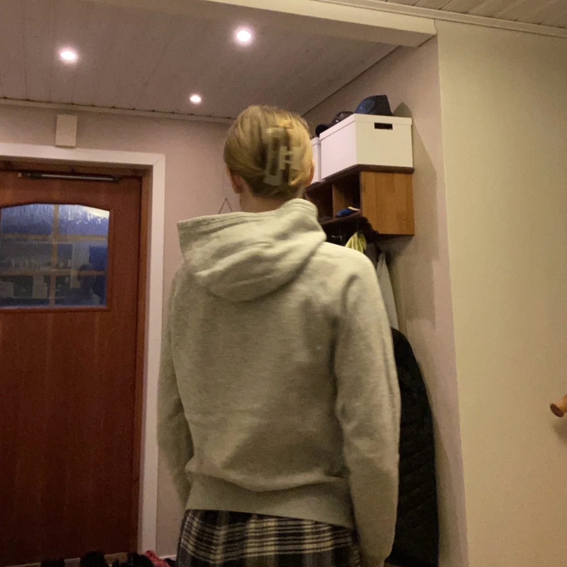 Grå Gant hoodie  - 90