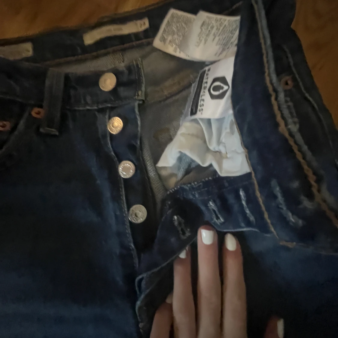 Levis jeans mellanblå bootcut mid. - 91