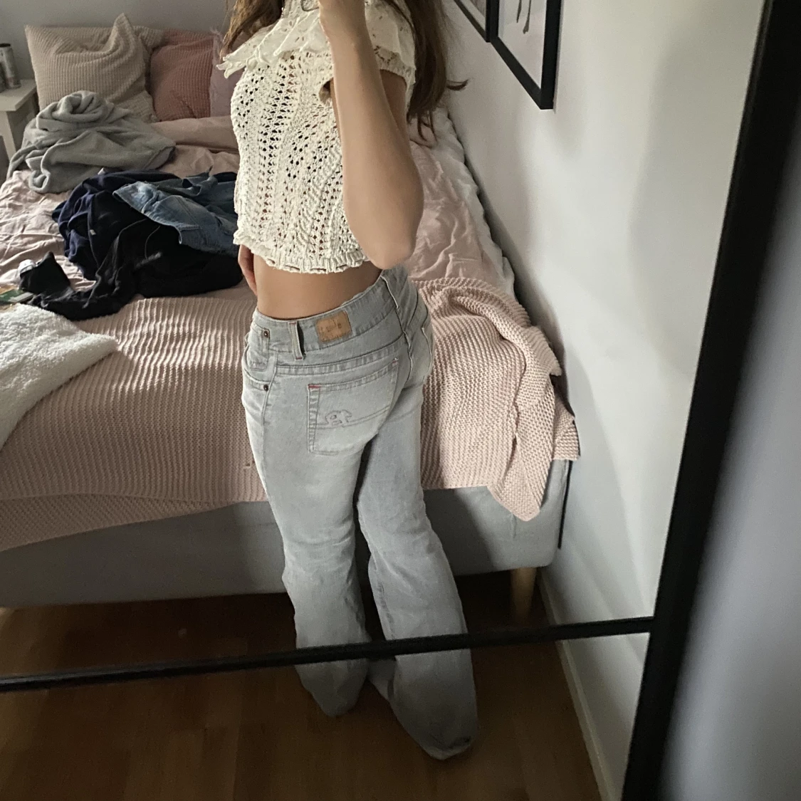 Snygga lågmidjade jeans  - 90