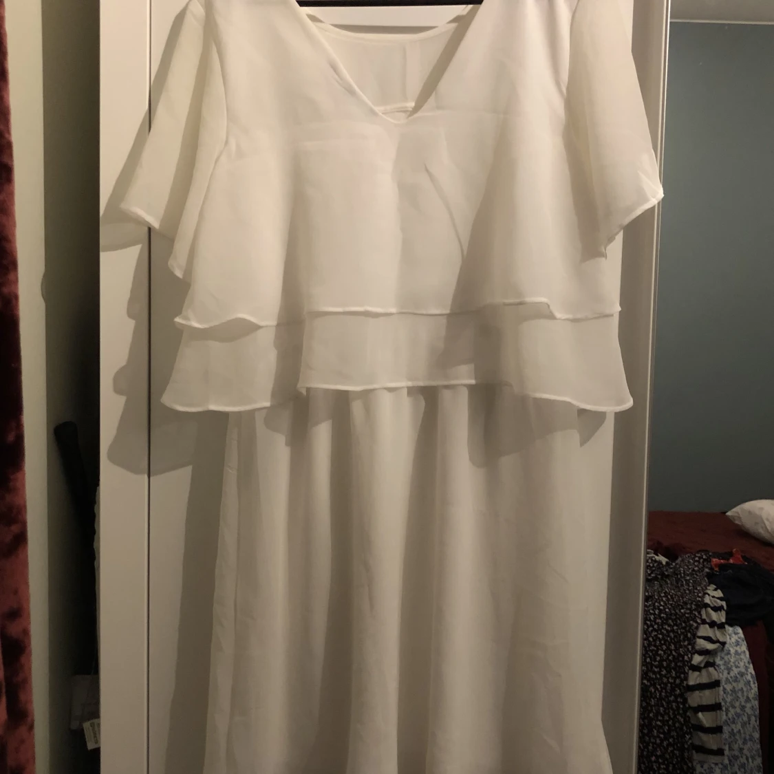 Vit klänning för studenten - 90