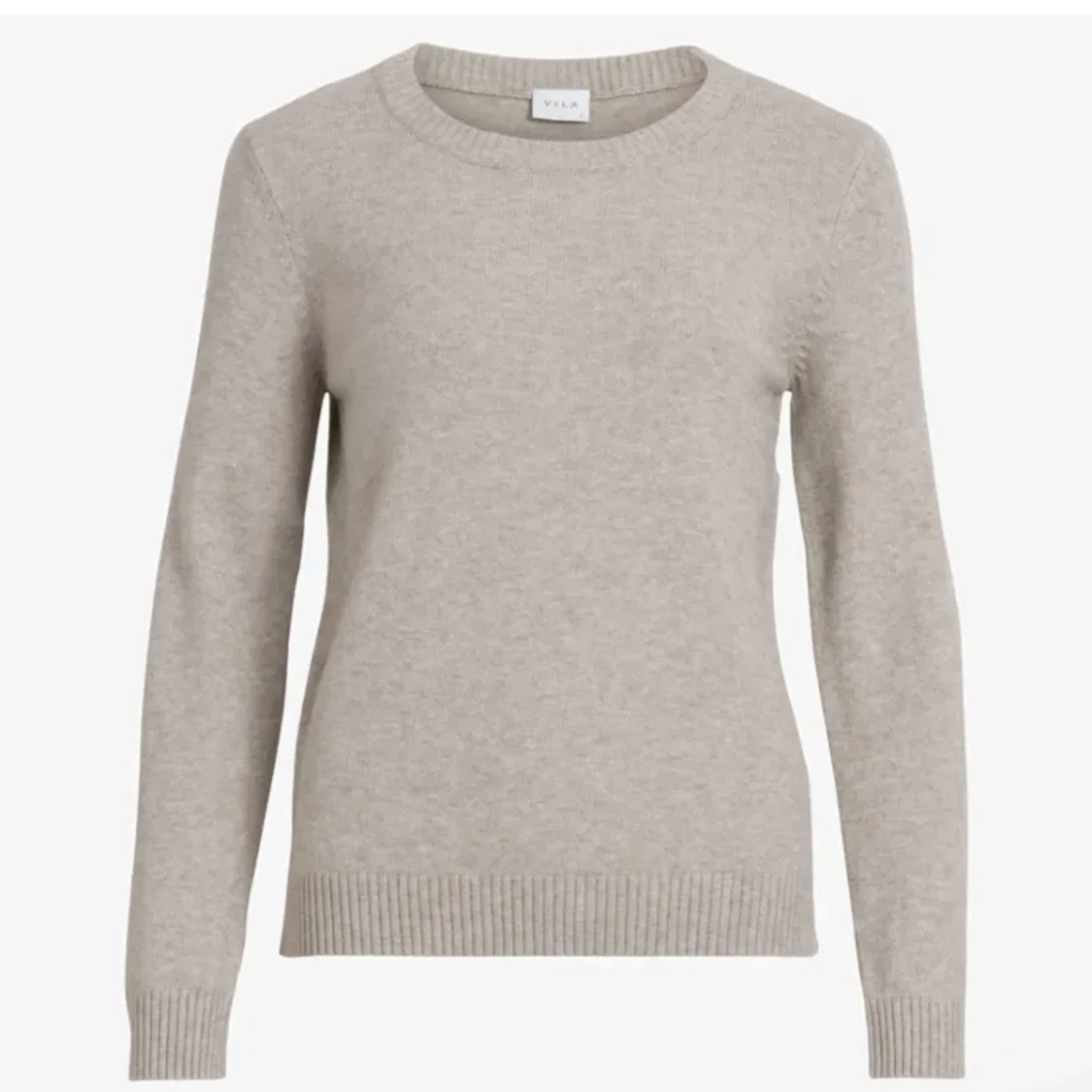 Beige stickad tröja  - 90