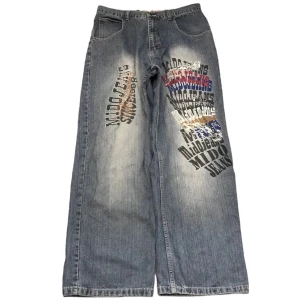 Baggy jeans - baggy jeans från Mido, storlek 34x34, 27cm i benöppning! 