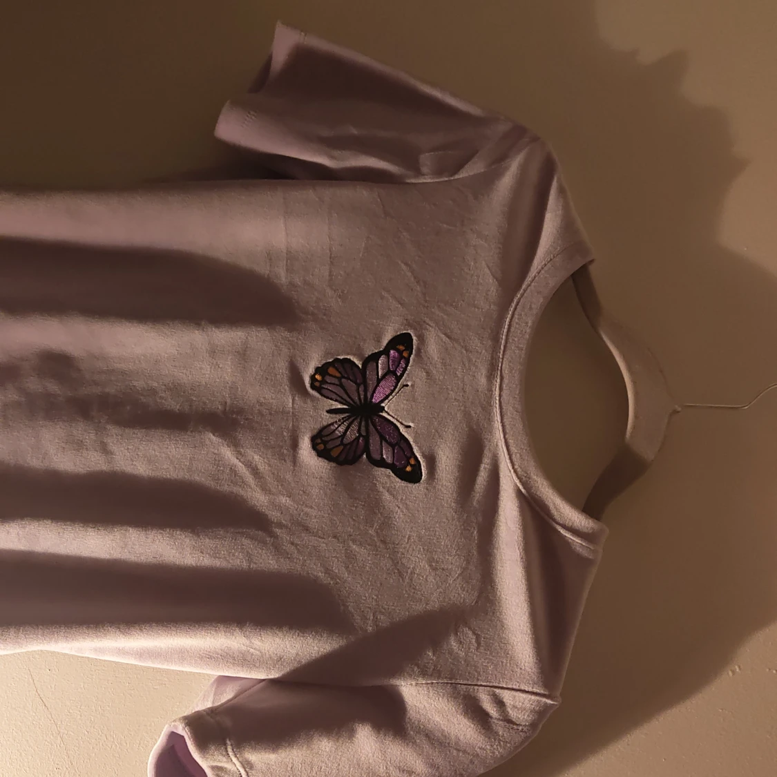 Lila t-shirt i velour! - 91