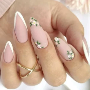 Press on naglar - Har två stycken av dessa 24-pack press on naglar (dvs 48 st naglar). Superfina till sommaren. Det följer med en liten nagelfil och klisterlappar till naglarna.  Aldrig använda (lånad bild)❤️