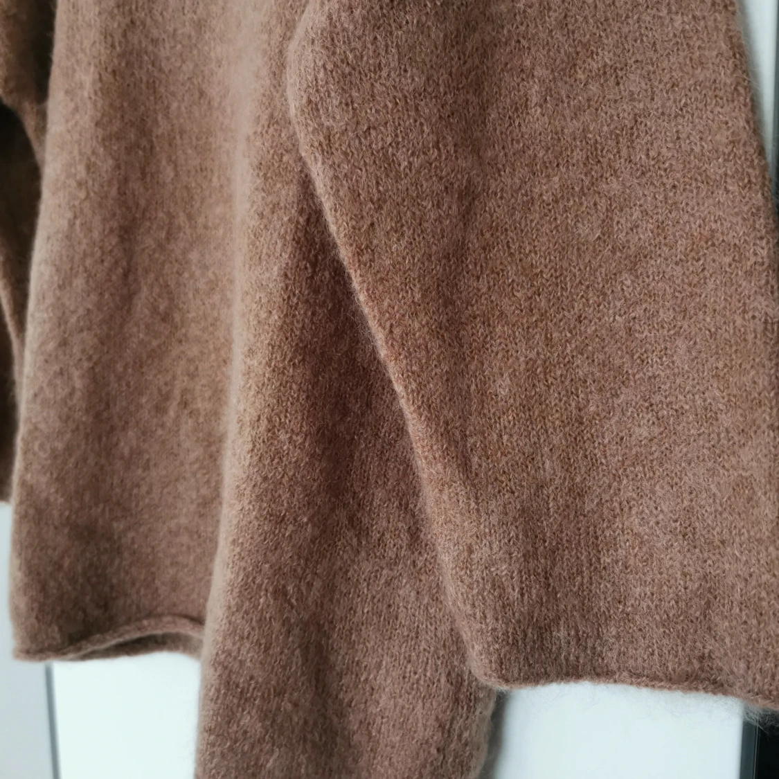 Hm premium selection ull mohair oversized stickad tröja  - 91