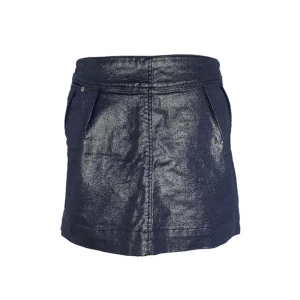 Mini kjol metallisk silver blå - Finns att köpa på jealoussecondhand.com