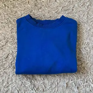 En fin blå collage tröja i ett jättebra skick aldrig använd