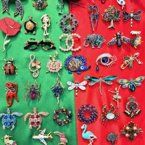 Broscher - Väldigt sniga brosvher som kan västas på din jacka ellet hatt.