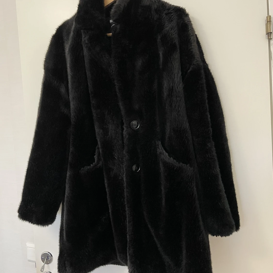 Pälsjacka svart ZARA