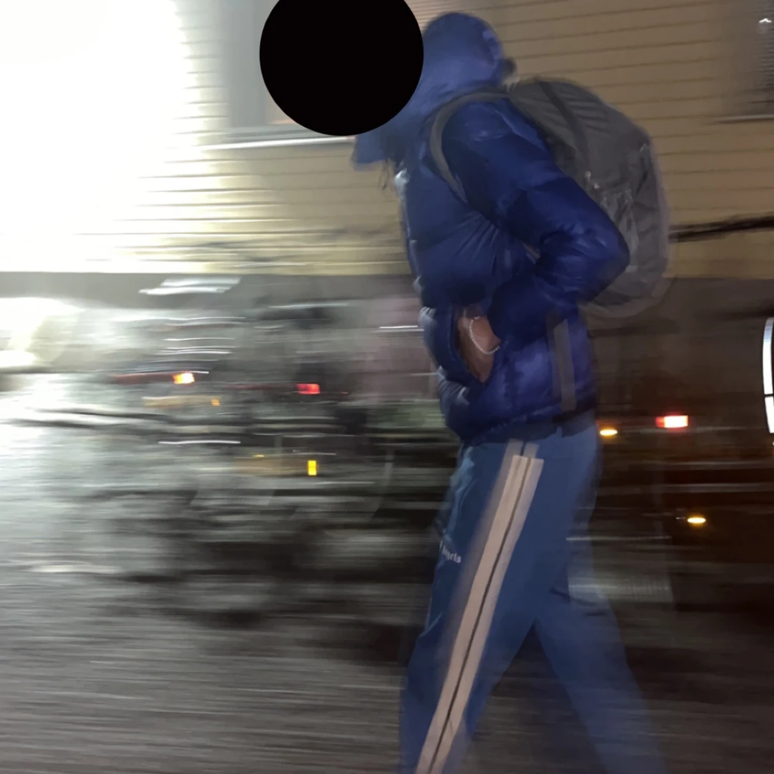 Blå vinterjacka boomerang - 90