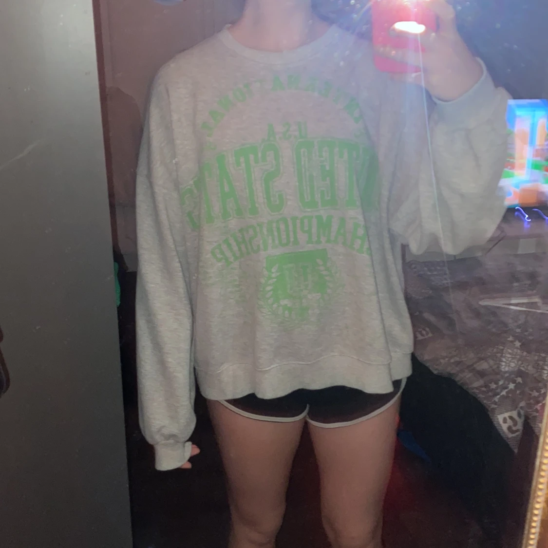 Grå sweatshirt - 90