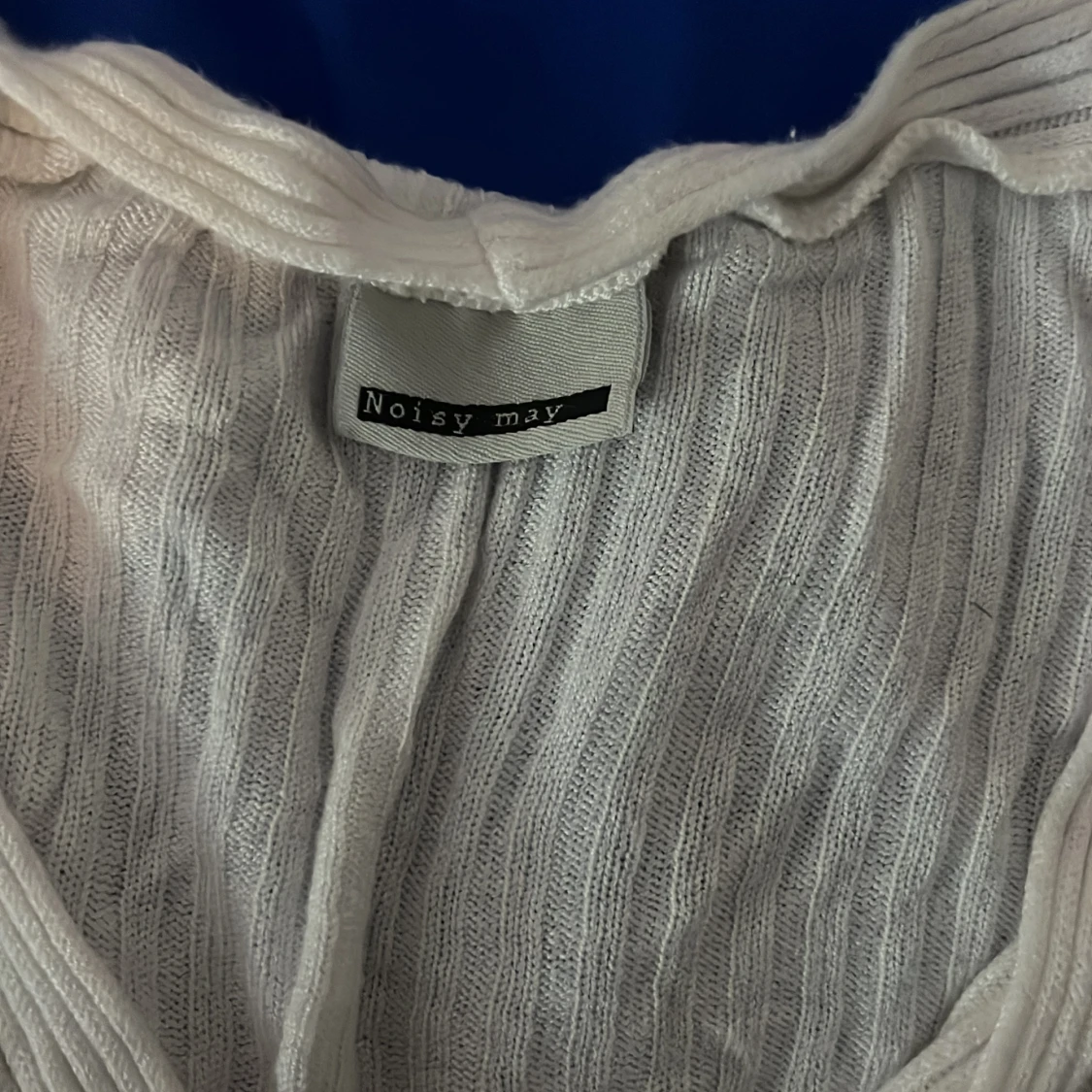 Vit långärmad  - 90