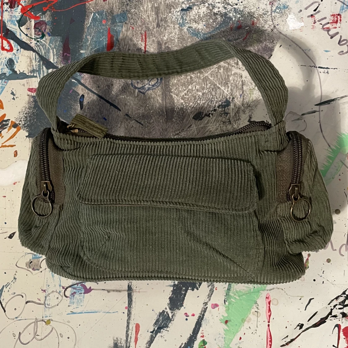 Grön manchesterväska - 90