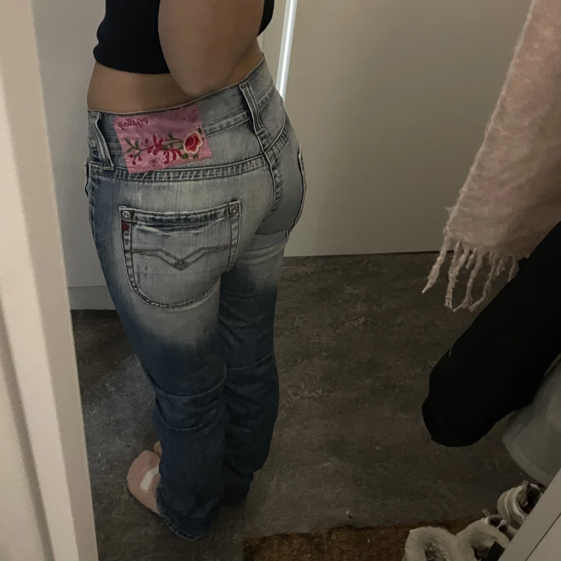 lågmidjade replay jeans - 90