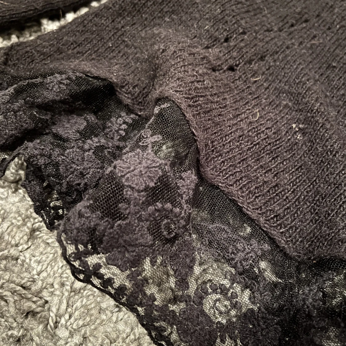 svart stickad tröja 🖤 - 90