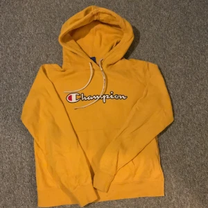 Champion hoodie - Säljer denna hoodien då den är för liten, väldigt fint skick, köpt för ca 400 o säljer nu för 100🤍 skriv för mer info eller prisförslag🫶🏻