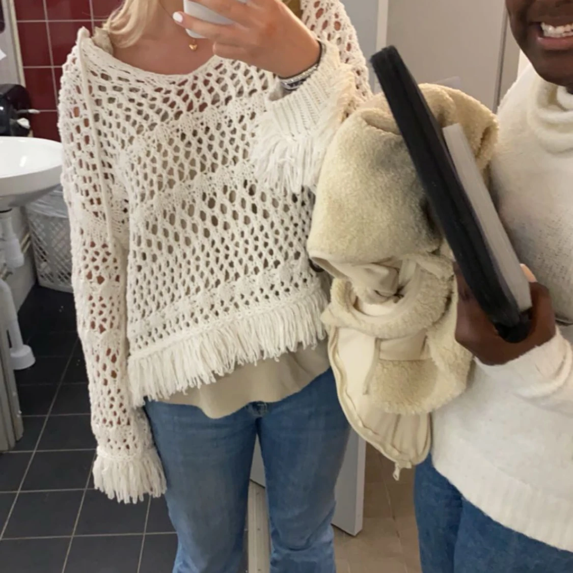 Stickad zara tröja  - 91